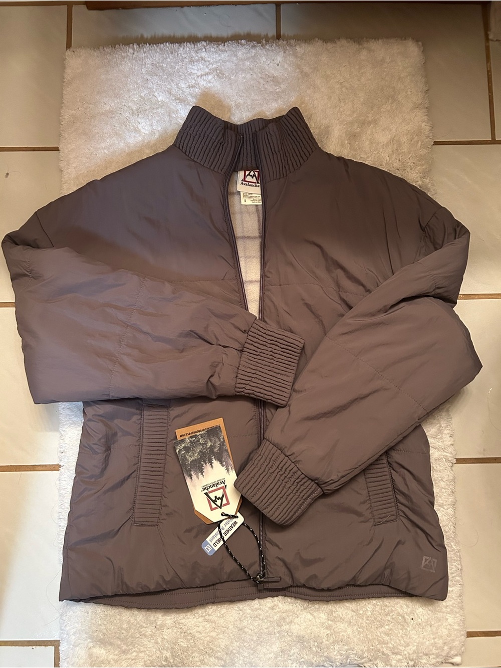 Women’s Purple Avalanche Puffer Jacket Small